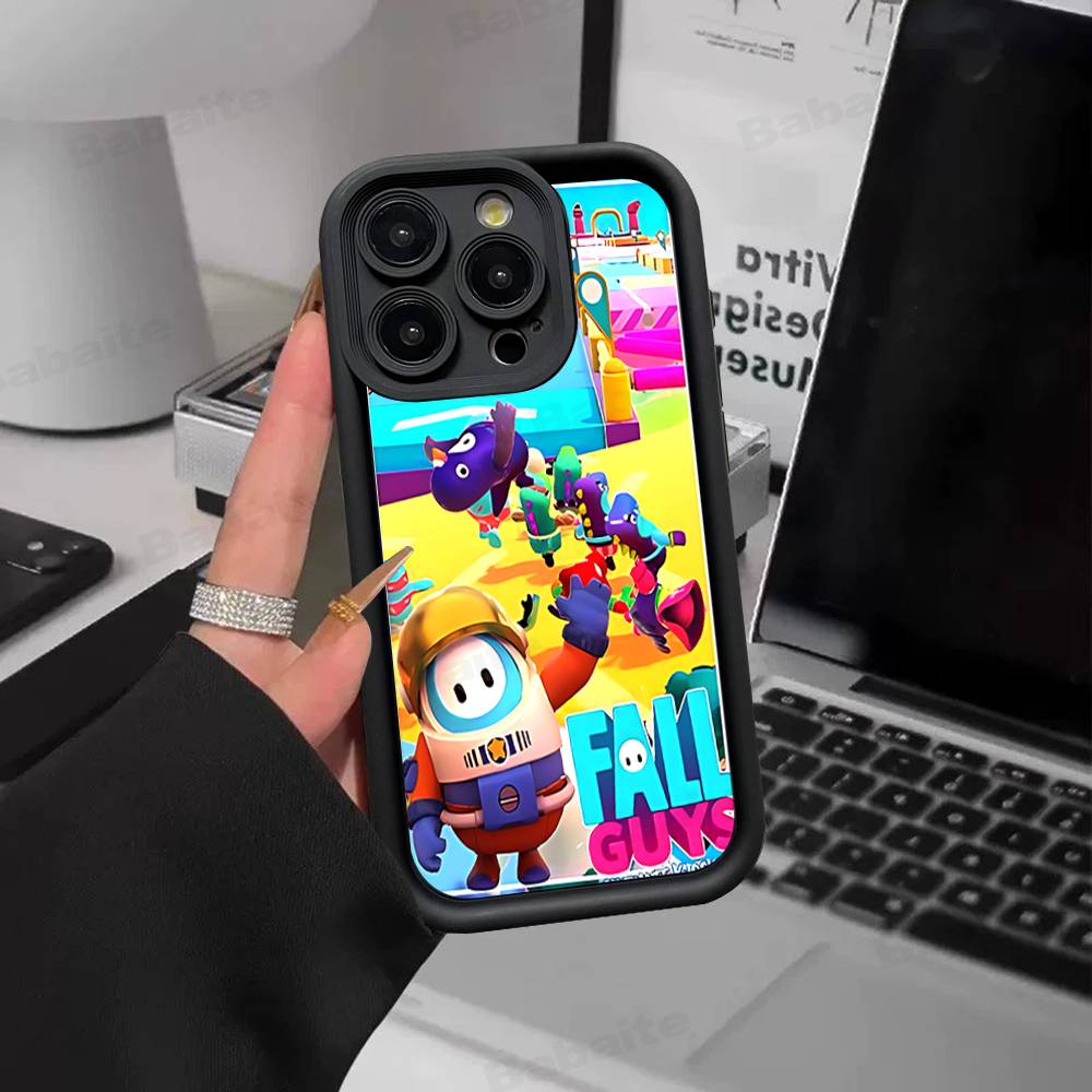 F-Fall G-Guys Party Game Silicone Phone Case For IPhone 17 Pro Max 16 15 14 13 12 11 Plus 17 Air