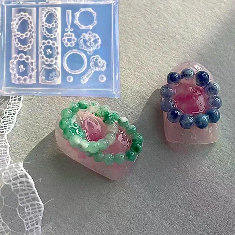 3d Dance Silicone Nail Chinese Style Lion Mold Retro Egypt Nails Templates DIY Nail Art Decoration Manicure Design Tools