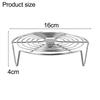 Multipurpose Stainless Steel Steamer Rack for Pot Use with Tray Suitable for Steaming Dumplings Eggs and Grilling