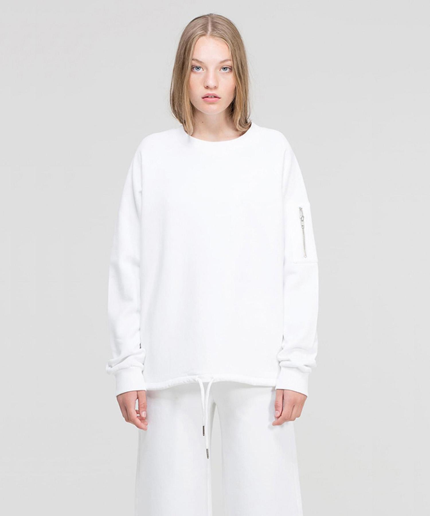 Dr. Denim Blue Sweater - White / Light Gray Mix / Black Black/S