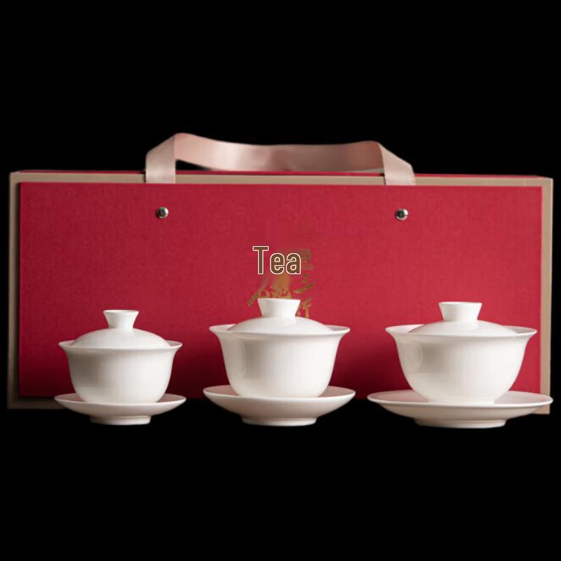 Sushic White Porcelain Sancai Teacup