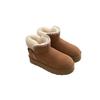 Damen Schneestiefel 2025: Teddy Strick Schnalle, Sangpo Schafwolle, Verdickt, Warm, Lässiger Winterstil