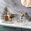 3/2Pcs Multi-Purpose Plastic Organizer Green Rectangular Storage Box with Handle for Bathroom Makeup Pet Kitchen Pantry