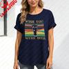 Wish You Were Beer Vintage Rainbow Glass Unisex Tshirt Cotton Short Sleeve Casual Summer Fashion Top Gift For Beer Lover