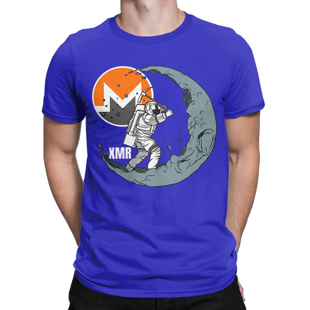 Monero Xmr Moon Unisex Mining Crypto Cryptocurrency Funny Graphic 100 Cotton Tshirt Monero Xmr Tees Tops For Unisex