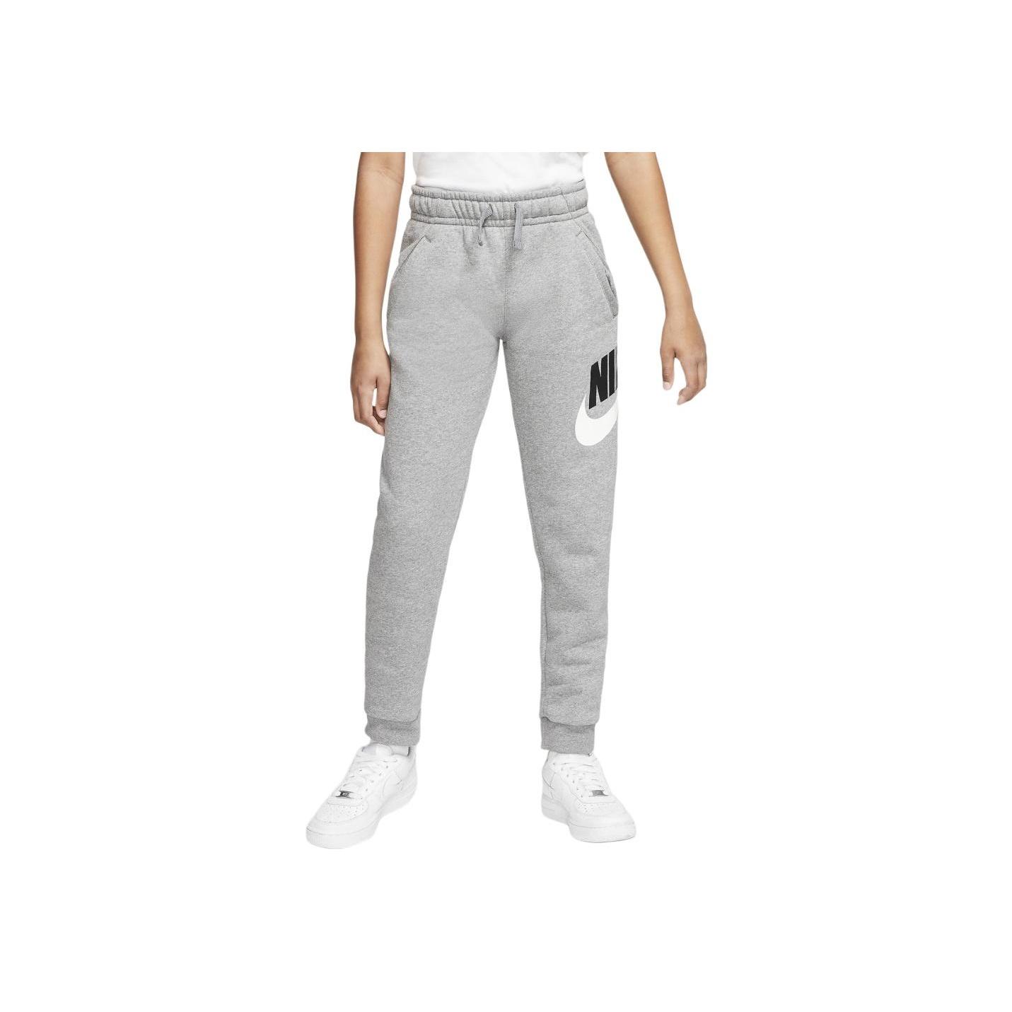

Nike Детские однотонные спортивные штаны с принтом букв и логотипа, детские брюки серого цвета CJ7863-091 M