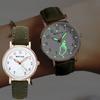 Leuchtende Uhr Nachtleuchtend Damen Süße Lederuhren Einfach Kleines Zifferblatt Quarz Uhr Armband für Mädchen