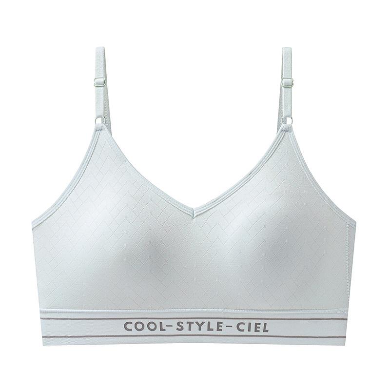 Summer Thin Seamless Vest Type Sports Development Period Child Anti-light Comfortable Breathable High School Student Bra