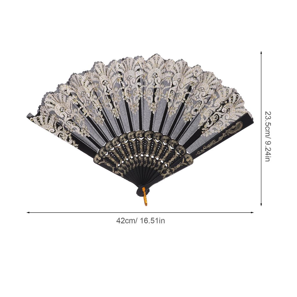 Przenośny Chiński Składany Wachlarz Drukowany Plastikowy Składany Wachlarz Ręczny Jednostronny Wzór Dekoracja na Ślub Urodziny Prezent