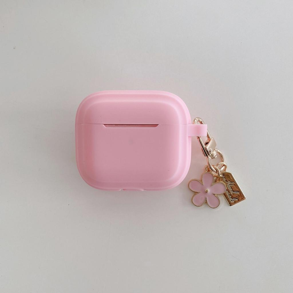 Flower Pendant Earphone Cover, Suitable for the New AirPods 4th Gen Protective Cover, Apple Earphones, Silicone AirPods 3