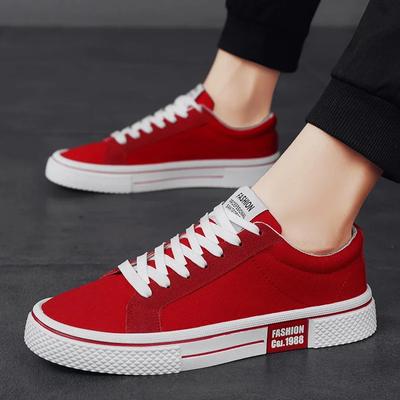 Hot Sale Fashion Red Canvas Shoes Men Classic Low-top Men's Canvas Sneakers Harajuku Hip Hop Skateboard Shoes Men Casual Sneaker