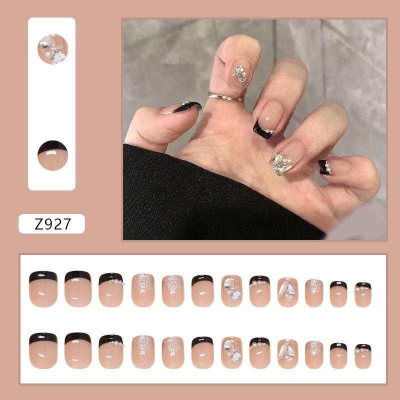 Sweet Cool Dark Style Removable Fake Nail Art Stickers