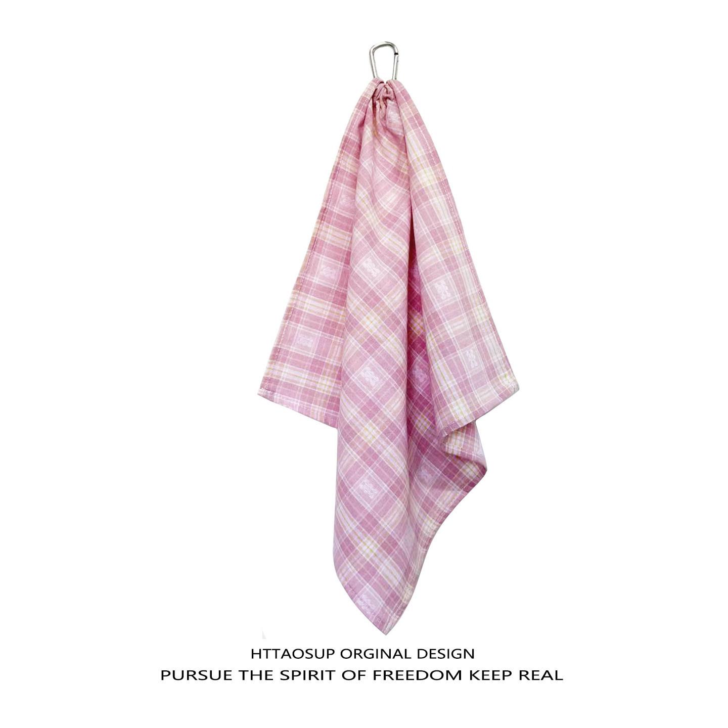 

American Street Dance Pink Plaid Men s Waist Scarf - Trendy Hip Hop Accessory.