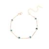 New Accessories, Bohemian Color Vintage Devil's Eye Necklace Bracelet Ankle Set