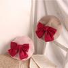 Høst vinter basker for barn Stor sløyfe Barn Luer Caps for jenter Beanie Baby Girl Hat Småbarnslue Spedbarnstilbehør 2-5Y