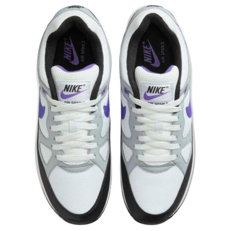 Νέα Ανδρικά Αθλητικά Παπούτσια Nike Air Span 2 Αντιολισθητικά Ανθεκτικά στη Φθορά Χαμηλά Casual Μαύρα Λευκά Μωβ AH8047-013