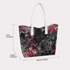 Gothic Floral Heart Tote Bag for Women Stylish Shoulder Bag for Daily Use