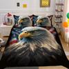 3D Eagle Printing Duvet Covers Children Teens Home Bedclothes Single Twin Bedroom Decor Polyester Bedspreads