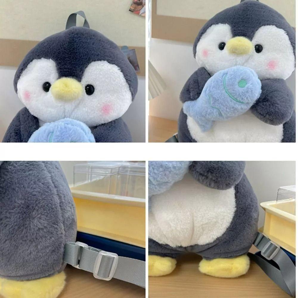 Cute Plush Toy Cartoon Plush Animal Shoulder Bag New Penguin Backpack