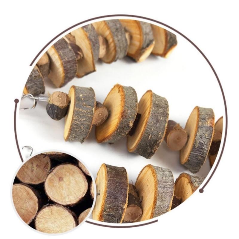 Nytt perfekt leketøy for små dyr - Fargerik, slitesterk og livlig tyggleke i tre som gir uendelig underholdning og lang holdbarhet