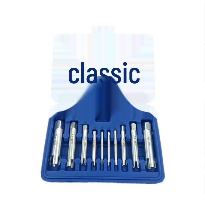 Set de 14 extractoare de piulițe și șuruburi pentru elemente de fixare deteriorate și incomplete