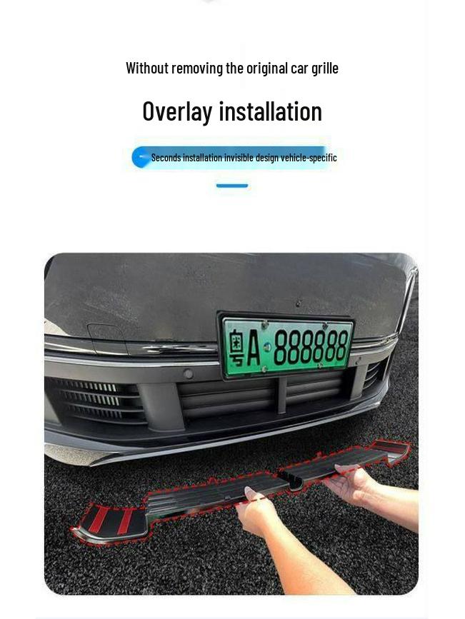 Custom Buckle Black Front Grille and Radiator Insect Protection Net for MEGAL6L7L8L9