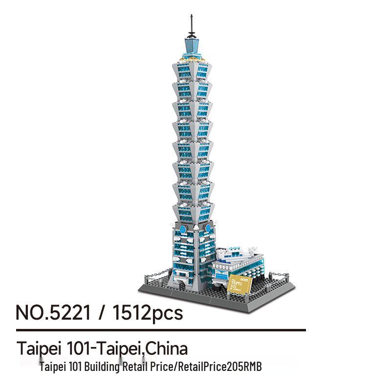 Wange 5218 Yellow Crane Tower Model - Free Shipping & Educational Building Blocks