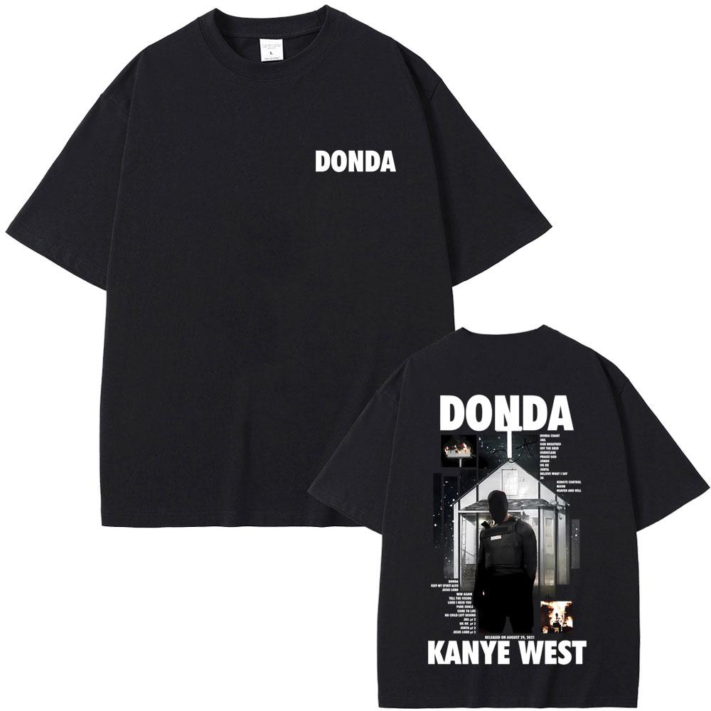 Rapper  Kanye West Donda Graphic T-shirt Men Women Hip Hop Fashion Pop Music T Shirts Men's Casual Summer Vintage T-shirts Tops