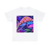 Psychedelic Mushroom T Shirt Art Painting Unisex Adult Nature Tee Rave Hippie