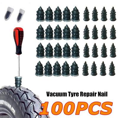 Vakuum-Reifen-Reparatur-Nagel-Set für Auto, Motorrad, Auto, Roller, Gummi, schlauchloser Reifen, Reparatur-Werkzeug-Set, Kleber, Reparatur, Reifenfolie, Nagel