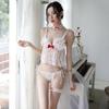 Sexy lingerie sexy girl princess style maid dress sex uniform seduction Japanese strawberry lace suspenders