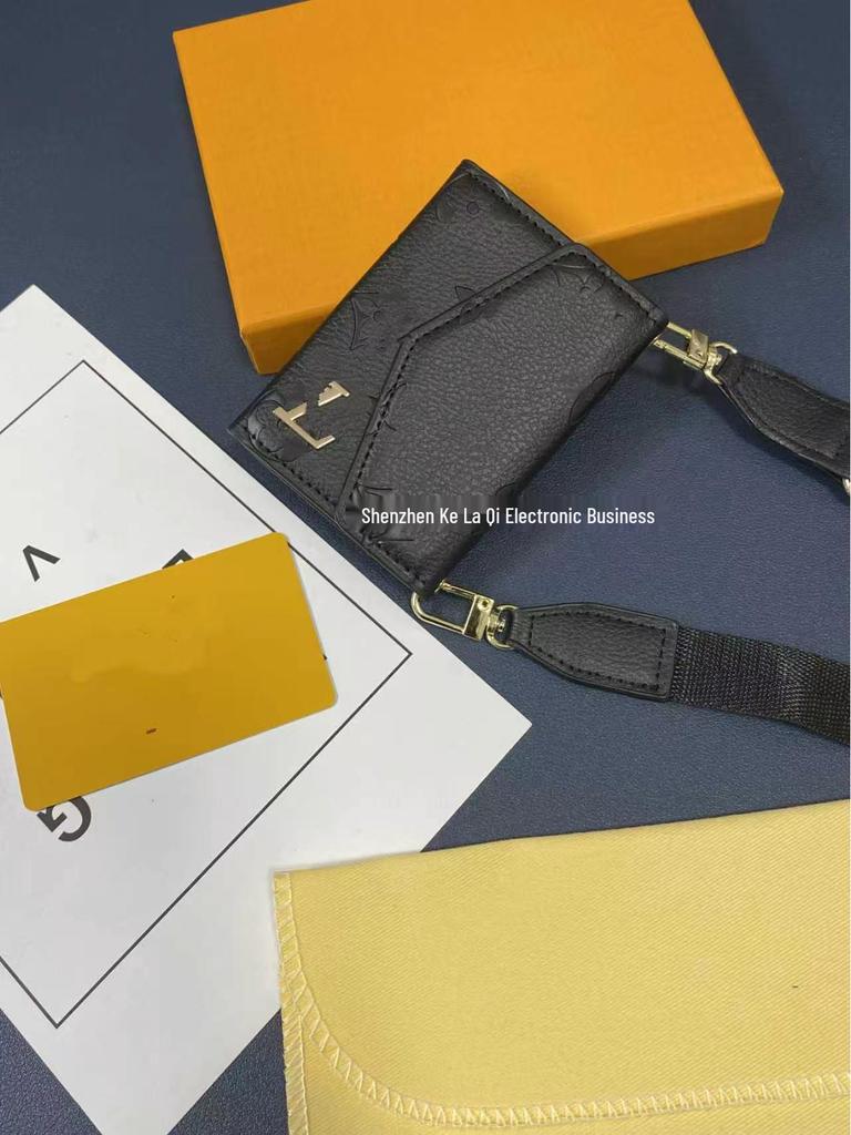 Stilvolle High-End Luxus Münzbörse & Kartenhalter mit Links-Rechts Klappendesign