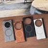 For VIVO X Fold 5 Case PU Leather Hinge Magnetic wireless charging Protective Back Cover Case For VIVO X Fold5 Phone Shell