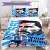 Football Messi Customized Name Bed Linens Design for Living Rooms Soft Bedding Bedroom Decor Perfect Gift for Friends & Family