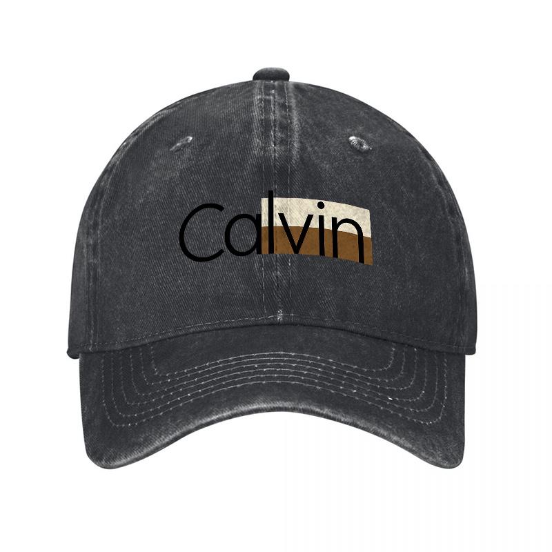 Calvin Logo Washed Cotton Baseball Cap Classic Design Adjustable Fit Unisex Streetwear Fashion Hat for Unisex and Women