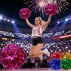 1pc Cheerleading Pom Poms Colorful Crinkle Balls Girls Kids Finger Cheer Balls Dance Cheerleading Accessories