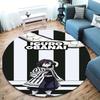 Demon Slayer Art Round Area Rug Carpet Rug For Living Room Bedroom Sofa Playroom Decor Nonslip Floor Mat