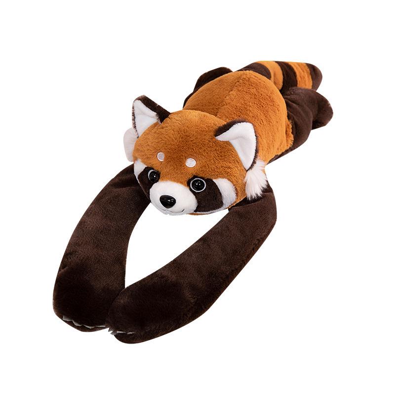 New Style Raccoon Panda Plush Toy - Cartoon Shoulder Doll for Kids