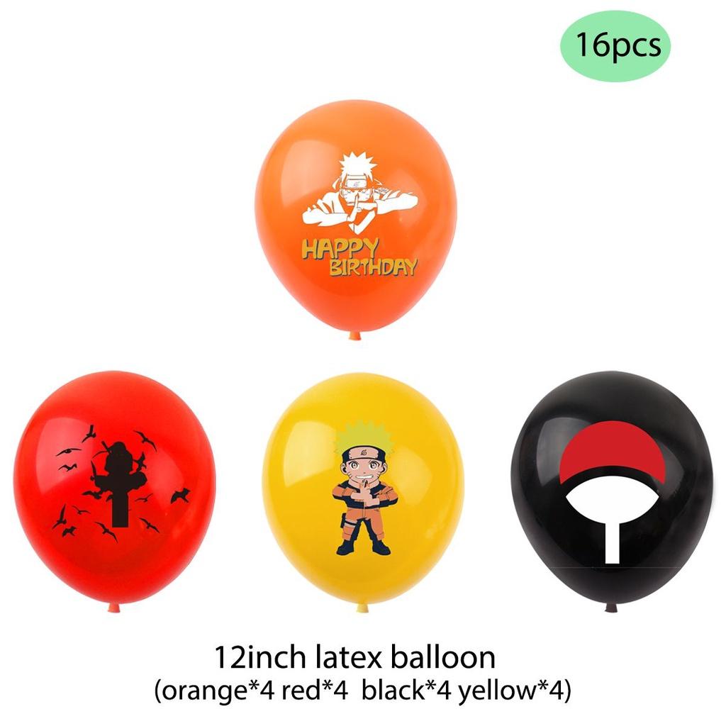 Anime Themed Naruto Birthday Party Ballon Banner Cake Topper Decoration Party