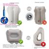 New Pattern Inflatable Travel Pillow Portable Chin Support Neck Pillow for Airplane Car Bus Train Office Nap Rest Support Pillow