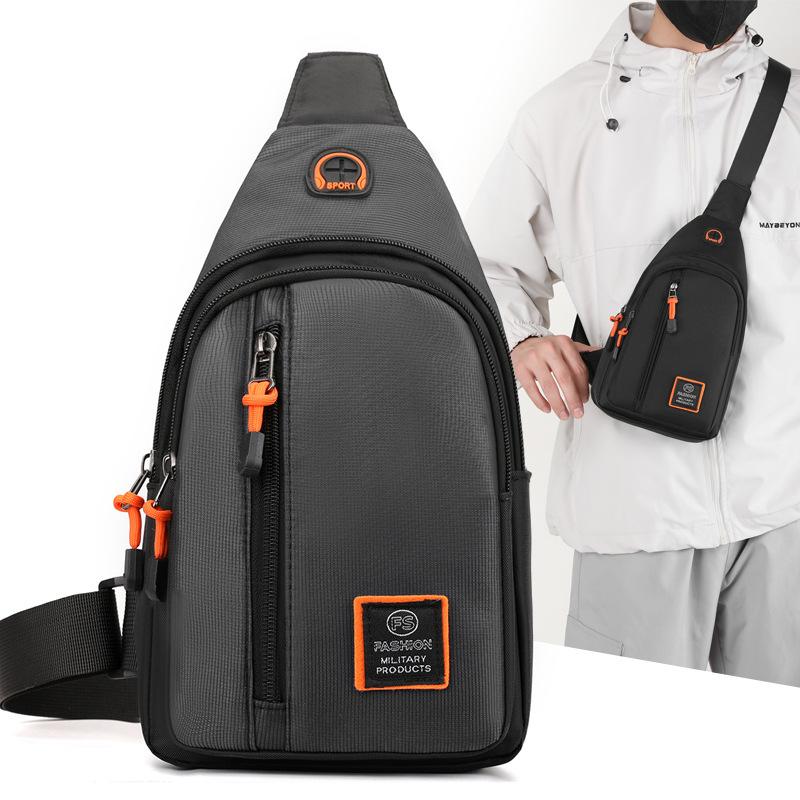 Ležérní pánská crossbody taška z oxfordské látky, vodotěsná, sportovní, fitness, taška přes hrudník, na mobilní telefon, drobné, doklady, úložné tašky