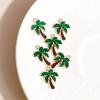 10Pcs Golden Oil Drip Coconut Tree Charms Pendants For Jewelry Making Diy Necklace Earrings Key Chain Accessories
