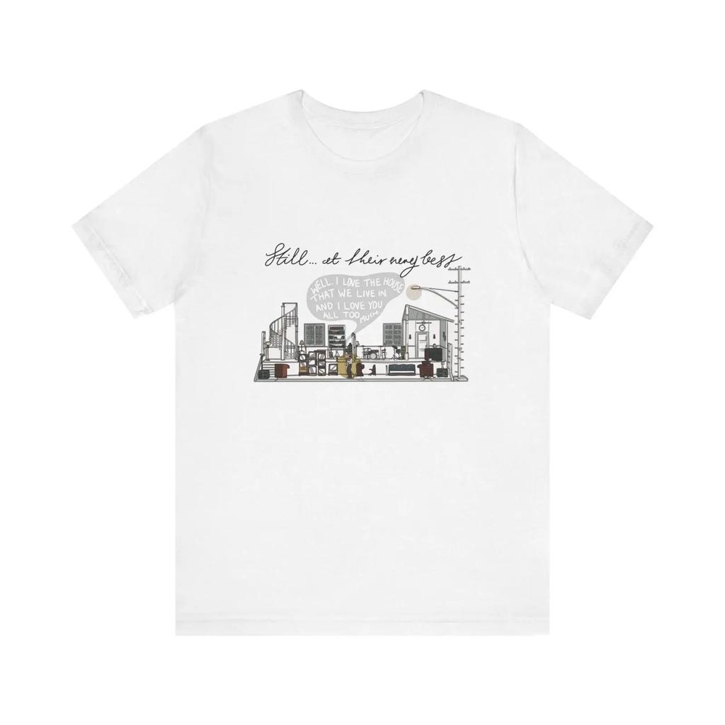 Matty Healy amp quot I love the house Jersey T Shirt vintage Washed Comfortable streetwear Top For Everyday Wear Slightly
