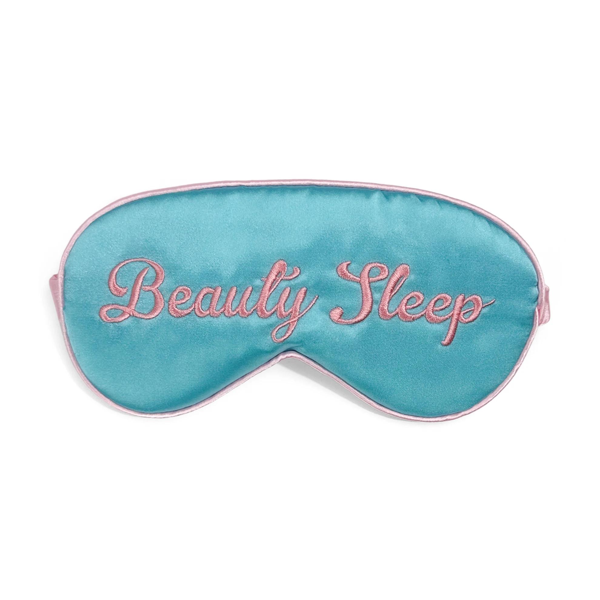 

1pc Beauty sleep Mask - Soft Dual-Sided Silk Eye Cover with Elastic Band, Light Blocking Blindfold for