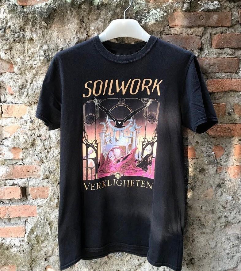 Vtg SOILWORK Band Soilwork Verkligheten Cotton Black All Size Unisex Shirt KN143 XXXXL