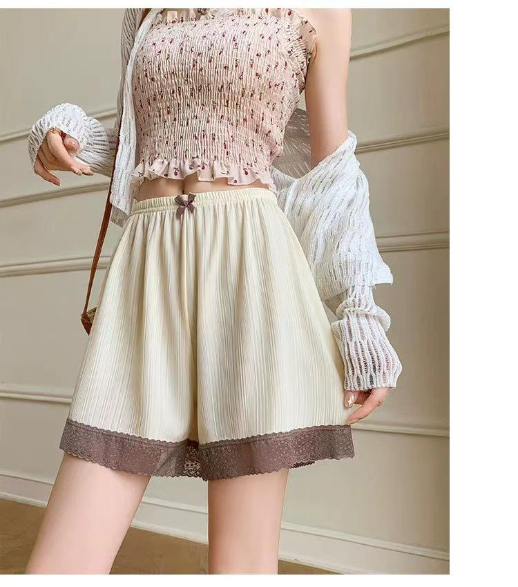 

Летние кружевные защитные шорты-леггинсы от просвечивания L [For 35-55 kg]