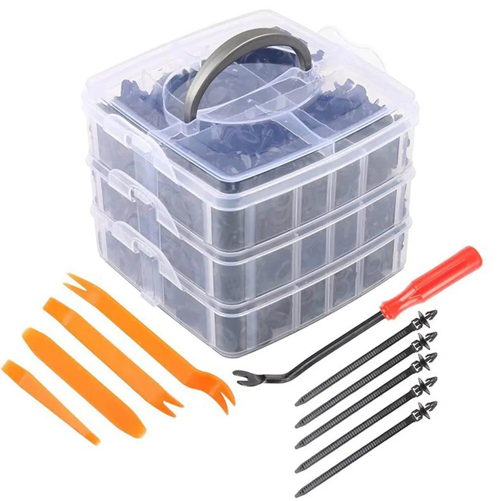 Universal Auto Body Clips & Rivets -  Car Trim Panel Retainer Kit for Fender/Bumper/Door
