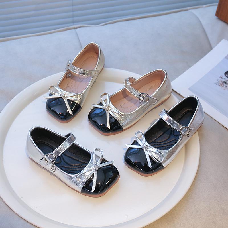 Girls Mary Jane small leather shoes women's 2025 new spring and autumn children's small fragrant wind single shoes color matching fashion princ