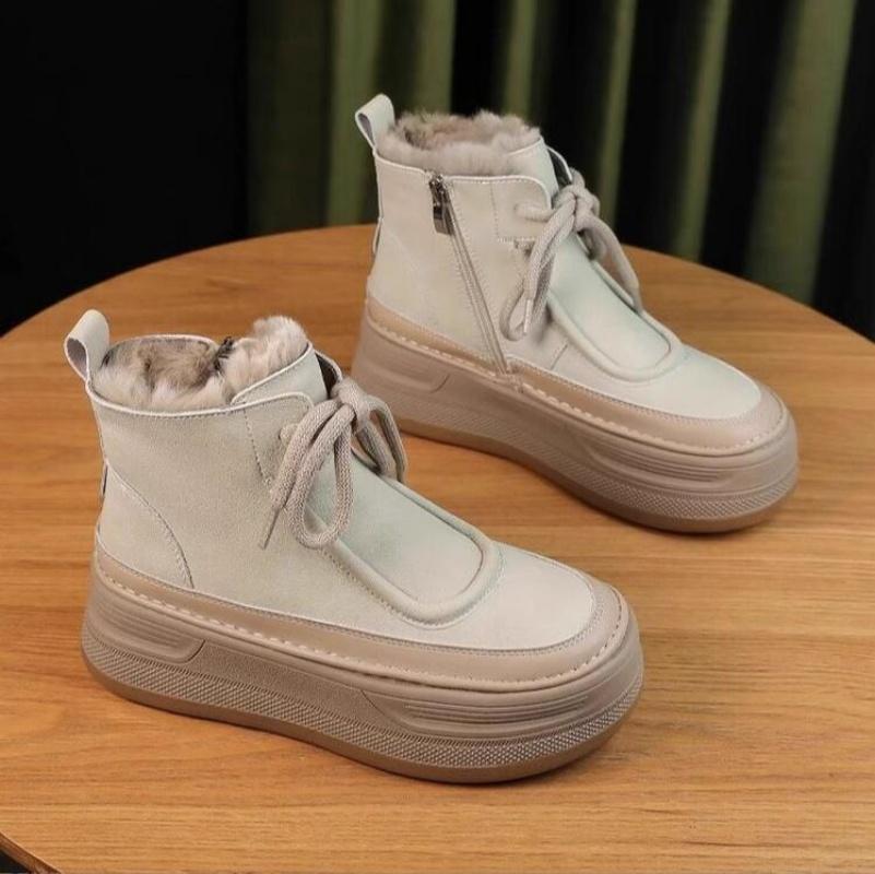 

Men Women Winter Boots NonSlip New Women s Ankle Non slip Warm Microfiber Female Shoes Platform Snow Warm Protection for Cold Weather Conditions 36