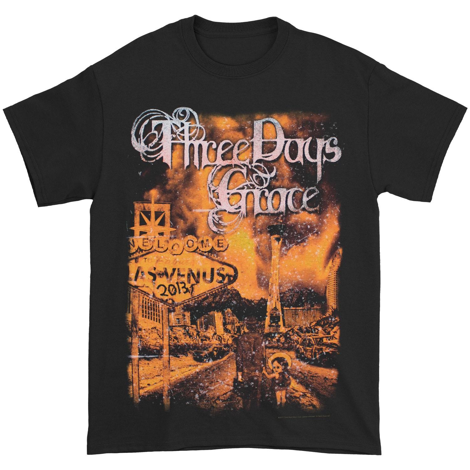 Men s Three Days Grace Transit Of Venus 2013 (Regina SK Mobile AL) T-shirt M